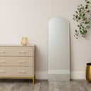 Large Full Length Frameless Arched Mirror - 47cm x 142cm