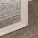 Large Full Length White Framed Wall &amp; Leaner Mirror - 47cm x 142cm