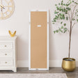 Large Full Length White Framed Wall &amp; Leaner Mirror - 47cm x 142cm