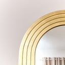 Large Gold Arched Wall Mirror - 80cm x 60cm