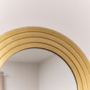 Large Gold Arched Wall Mirror - 80cm x 60cm