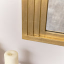Large Gold Arched Wall Mirror - 80cm x 60cm