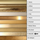 Large Gold Arched Wall Mirror 90cm x 120cm