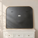 Large Gold Curved Arched Wall Mirror - 110cm x 90cm