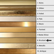 Large Gold Dressing Table Triple Mirror - 70cm x 60cm