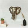 Large Gold Elephant Head Wall Mount