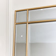 Large Gold Framed Art Deco Wall / Leaner Mirror 80cm x 180cm