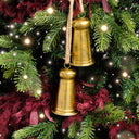 Large Gold Metal Hanging Bells Christmas Tree Decoration - 50cm