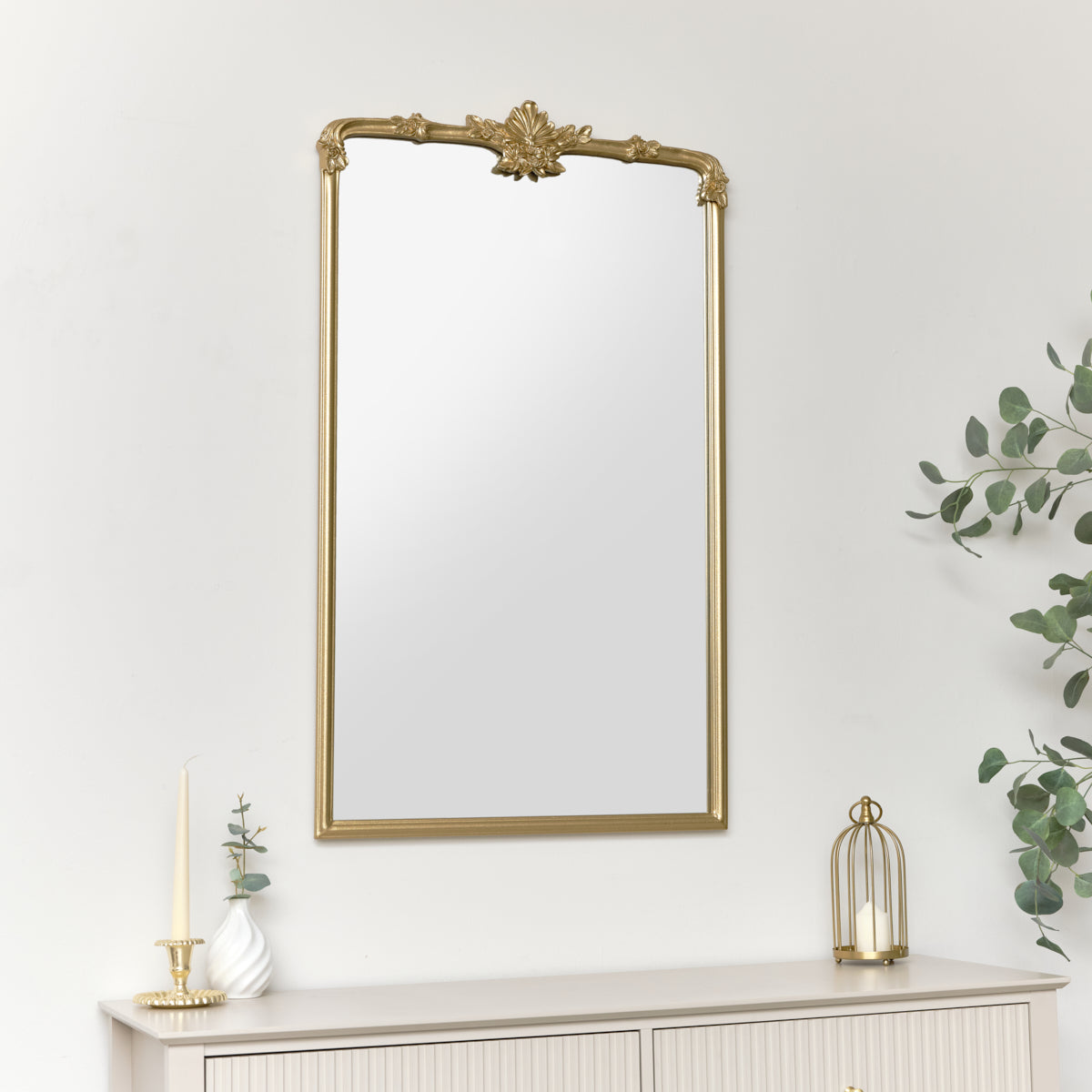 み*ぃ様 【早い者勝ち！】antique mirror 壁掛けゴールド アンティ Large Gold Ornate Vintage Floral Wall Mirror – Melody Maison