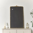 Large Gold Ornate Vintage Floral Wall Mirror - 104cm x 63cm