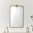 Large Gold Ornate Vintage Floral Wall Mirror - 104cm x 63cm