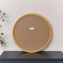 Large Gold Round Stepped Wall Mirror - 80cm x 80cm