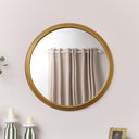 Large Gold Round Stepped Wall Mirror - 80cm x 80cm