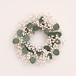 Large Green &amp; White Berry &amp; Eucalyptus Christmas Wreath Decoration