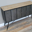 Large Grey and Wooden Sideboard