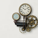 Large Industrial Pipe Clock 53cm x 48cm