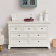 Large Ivory 7 Drawer Chest of Drawers - Daventry Ivory Range - Damaged product