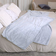 Large Light Grey Faux Fur Throw - 180cm x 135cm