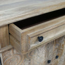 Large Mango Wood Carved Sideboard