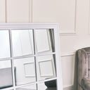 Large Matte White Window Mirror 130cm x 95cm