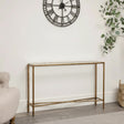 Large Metal Antique Gold Console Table