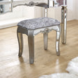 Large Mirrored Dressing Table, Mirror &amp; Stool Set - Tiffany Range