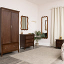 Large Natural Wood Wavy Edge Wall Mounted Mirror - 60cm x 80cm