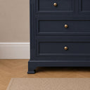Large Navy Black 7 Drawer Chest of Drawers - Daventry Navy Black Range