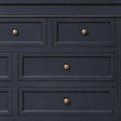 Large Navy Black 7 Drawer Chest of Drawers - Daventry Navy Black Range
