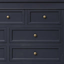 Large Navy Black 7 Drawer Chest of Drawers - Daventry Navy Black Range