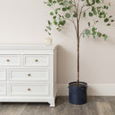 Large Navy Blue Bobbled Planter Pot - 28cm x 23.5cm