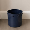 Large Navy Blue Bobbled Planter Pot - 28cm x 23.5cm
