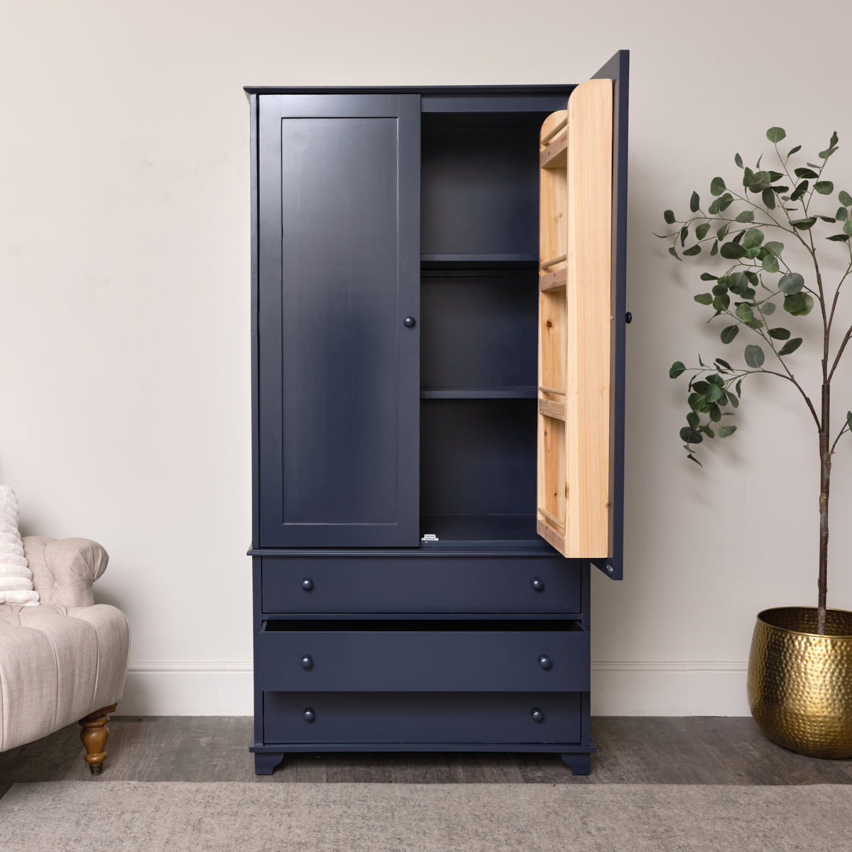 Large Navy Blue Pantry/Storage Closet – Melody Maison