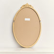 Large Oval Ornate Edge Gold Mirror 80cm x 50cm
