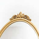 Large Oval Ornate Edge Gold Mirror 80cm x 50cm