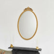 Large Oval Ornate Edge Gold Mirror 80cm x 50cm