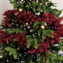 Large Oxblood Red Feather Boa Christmas Garland - 182cm (1.82m / 71.6')