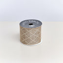 Large Pale Champagne Diamond Detailed Glittered Wired Ribbon Garland - 270cm