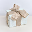 Large Pale Champagne Diamond Detailed Glittered Wired Ribbon Garland - 270cm
