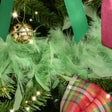 Large Pale Mint Green Feather Boa Christmas Garland