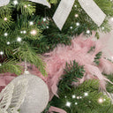 Large Pale Pink Feather Boa Christmas Garland - 182cm (1.82m / 71.6')