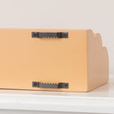 Large Peach Scalloped Wall Storage Shelf - 61cm