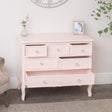 Large Pink 6 Drawer Chest of Drawers &amp; Pair of 3 Drawer Bedsides - Sophia Pink Range