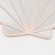 Large Pink Shell Shaped Wall Mounted Mirror - 60cm x 60cm