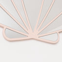 Large Pink Shell Shaped Wall Mounted Mirror - 60cm x 60cm
