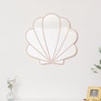 Large Pink Shell Shaped Wall Mounted Mirror - 60cm x 60cm