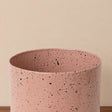 Large Pink Speckled Metal Planter Pot - 20cm x 20cm