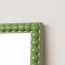 Large Rectangle Olive Green Bobbin Bobble Wall Mirror 168cm x 54cm
