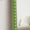 Large Rectangle Olive Green Bobbin Bobble Wall Mirror 168cm x 54cm