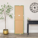 Large Rectangle Olive Green Bobbin Bobble Wall Mirror 168cm x 54cm